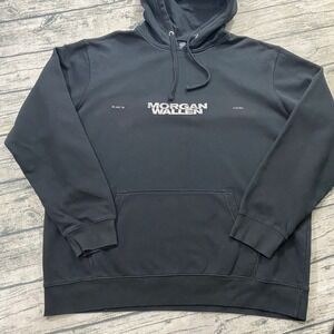 Morgan Wallen Black Hoodie Sweatshirt SIZE 2XL Calgary Alberta 2023 Concert Tour